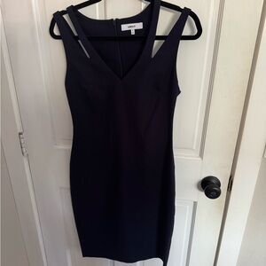 Likely Navy V-Neck Sleeveless Dress